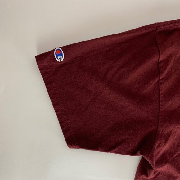 Fordham Rams NCAA Maroon Champion Short Sleeve Crewneck Shirt Mens XL - Picture 5 of 5